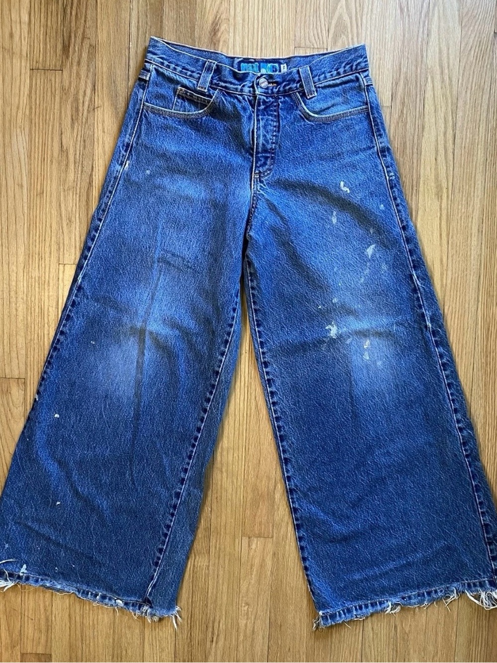 Vintage 90s GAT Gypsies And Thieves Ultra Wide Leg Rave Jeans Baggy Skater Y2K